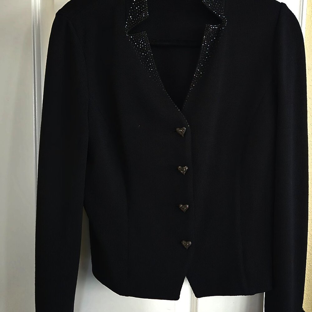 St.John jacket heart shape buttons size 10
